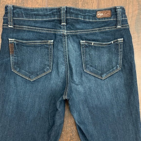 Paige Peg Skinny Jeans Dark Wash Made in USA - Picture 4 of 8